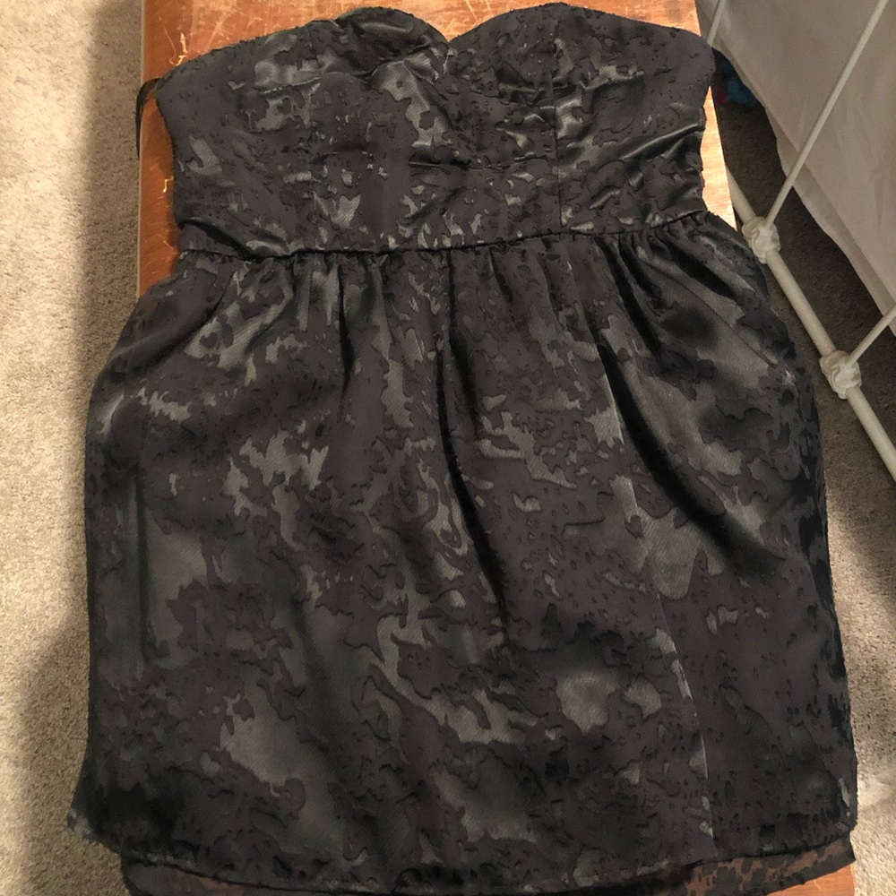 Sparkle and fade 10 black strapless dress NWOT